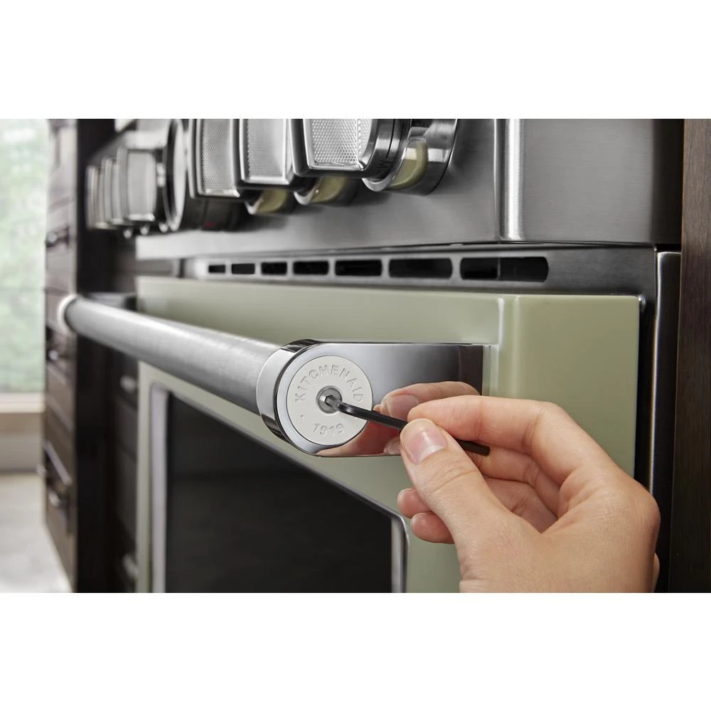 KitchenAid Commercial-Style Range Handle Medallion Kit - Mascarpone (Includes Two Medallions, Screws, and One 1/8-IN Hex Wrench) W11368841MP