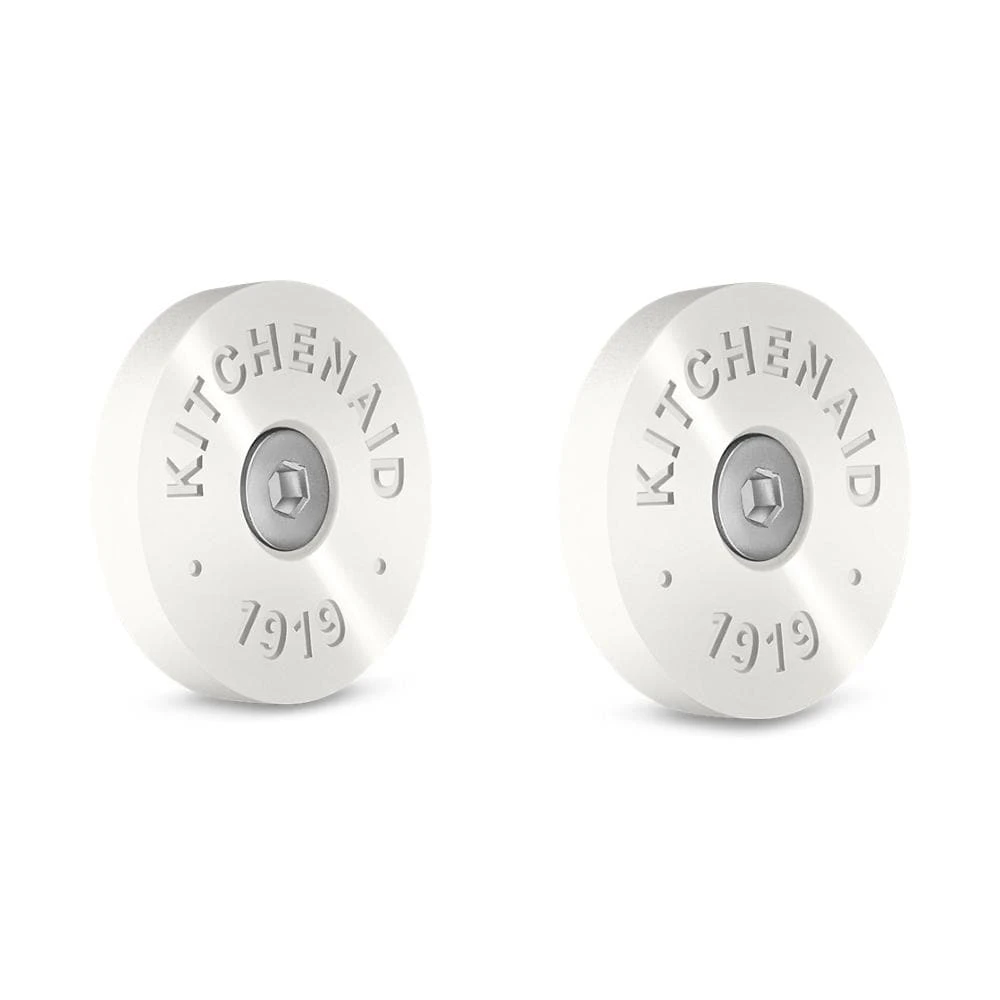 KitchenAid Commercial-Style Range Handle Medallion Kit - Mascarpone (Includes Two Medallions, Screws, and One 1/8-IN Hex Wrench) W11368841MP