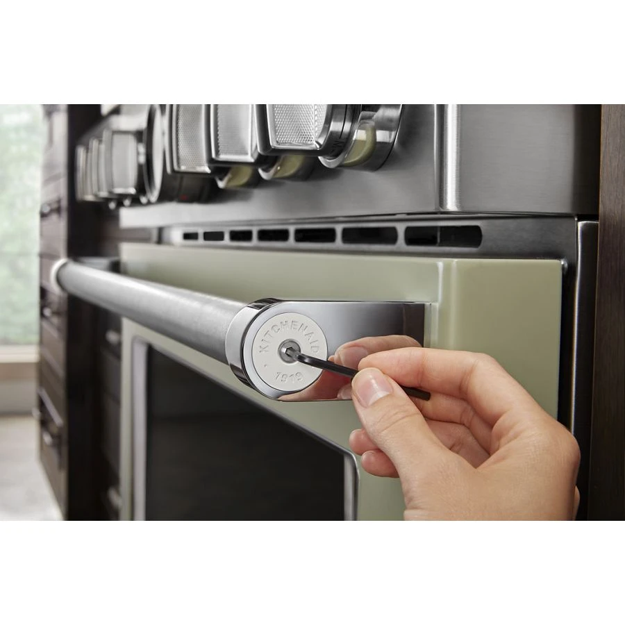 Kitchenaid Commercial-style Range Handle Medallion Kit - Mascarpone (includes Two Medallions, Screws, And One 1/8-in Hex Wrench) W11368841MP