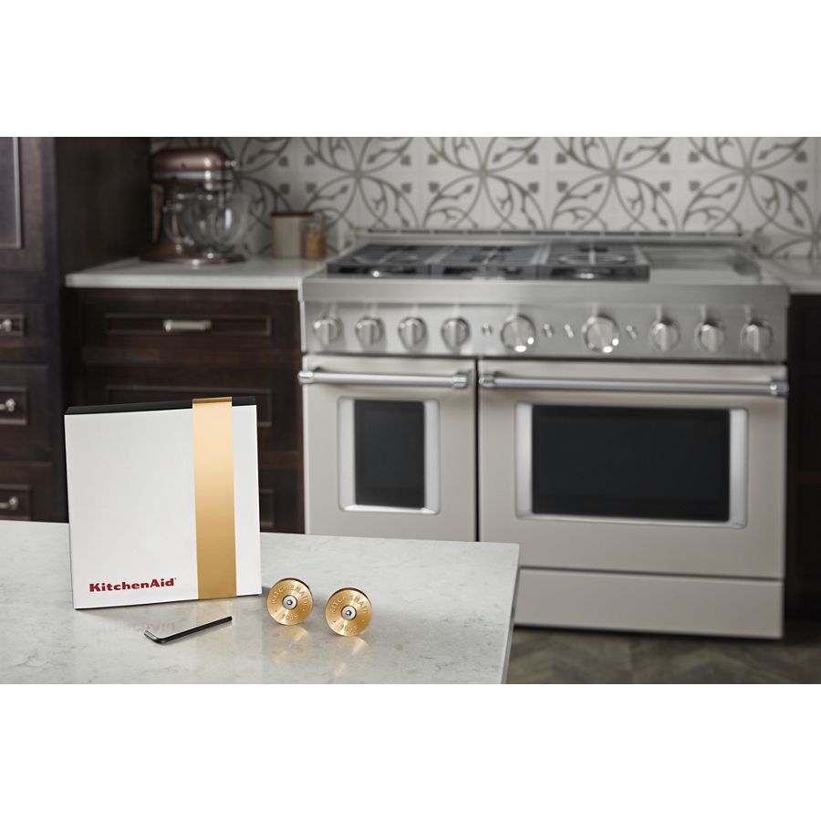 Commercial-Style Range Handle Medallion Kit view 2