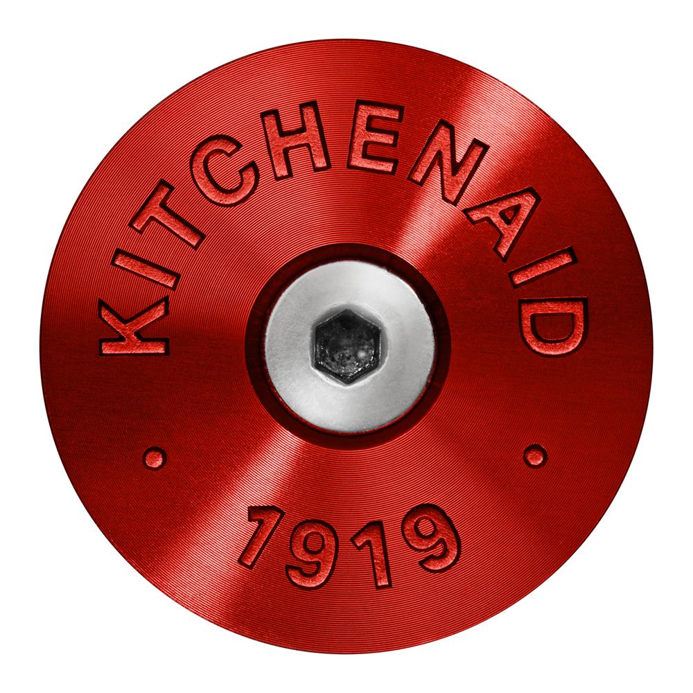 KitchenAid Commercial-Style Range Handle Medallion Kit - Red (Includes Two Medallions, Screws, and One 1/8-IN Hex Wrench) W11368841RE