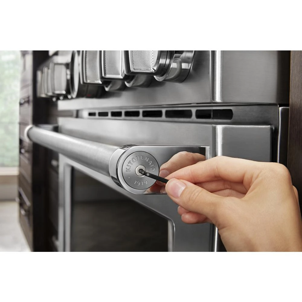 KitchenAid Commercial-Style Range Handle Medallion Kit - Silver (Includes Two Medallions, Screws, and One 1/8-IN Hex Wrench) W11368841SI