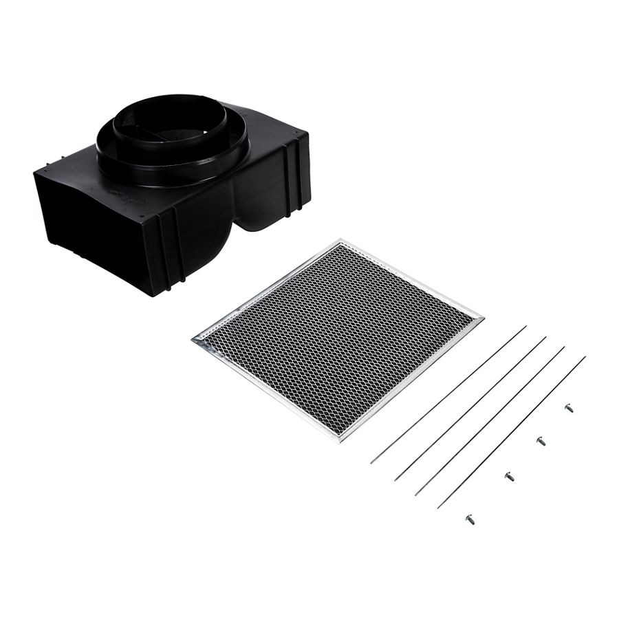 Range Island Hood Recirculation Kit - Silver (includes Two Charcoal Filters, Four Clips, And One Deflector Damper) W11430929