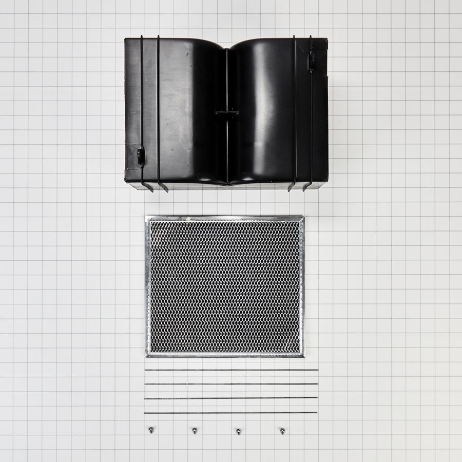 Range Island Hood Recirculation Kit - Silver (includes Two Charcoal Filters, Four Clips, And One Deflector Damper) W11430929