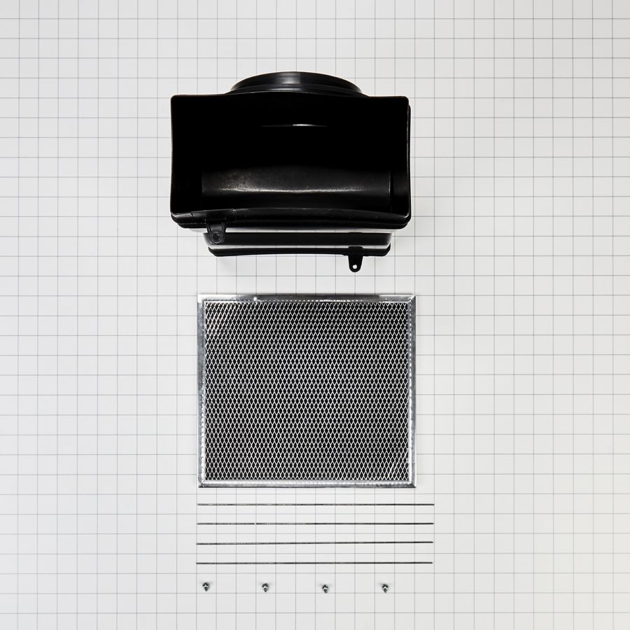 Range Island Hood Recirculation Kit - Silver (includes Two Charcoal Filters, Four Clips, And One Deflector Damper) W11430929