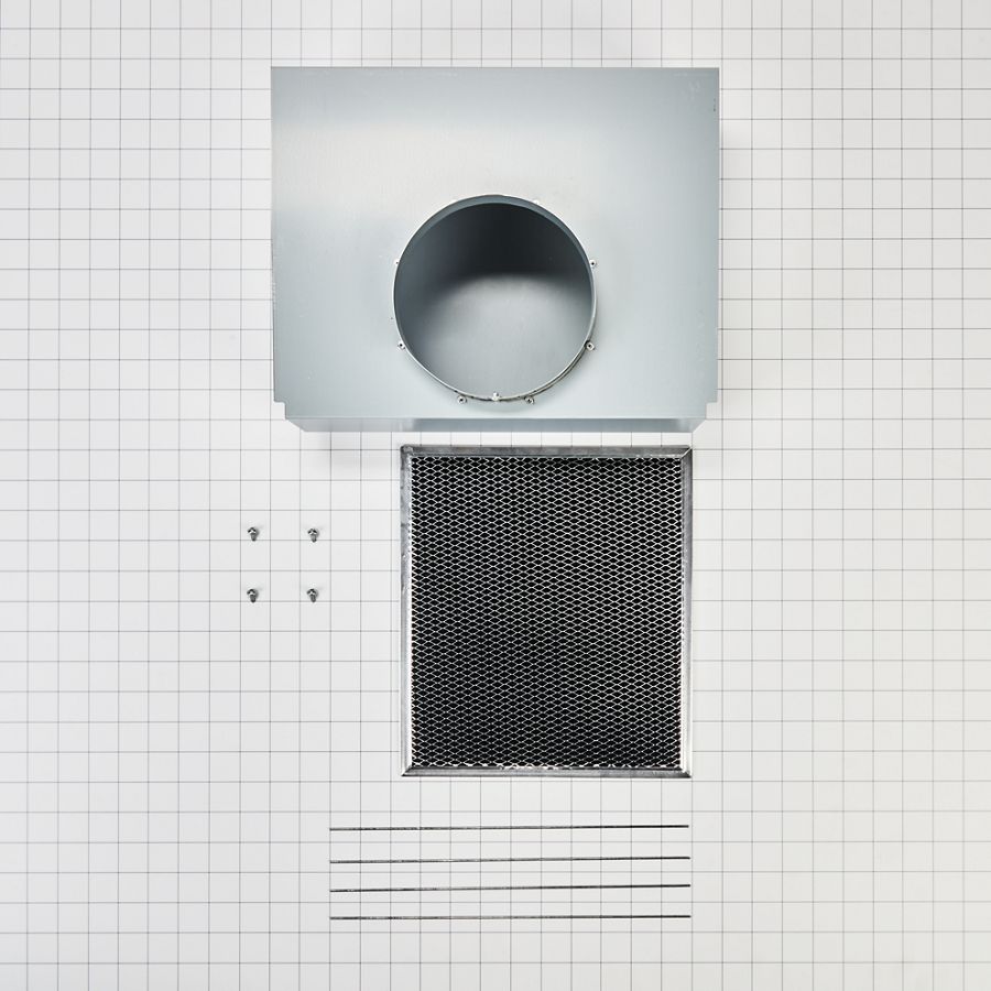 Range Wall Hood Charcoal Filter Recirculation Kit - Silver W11430939