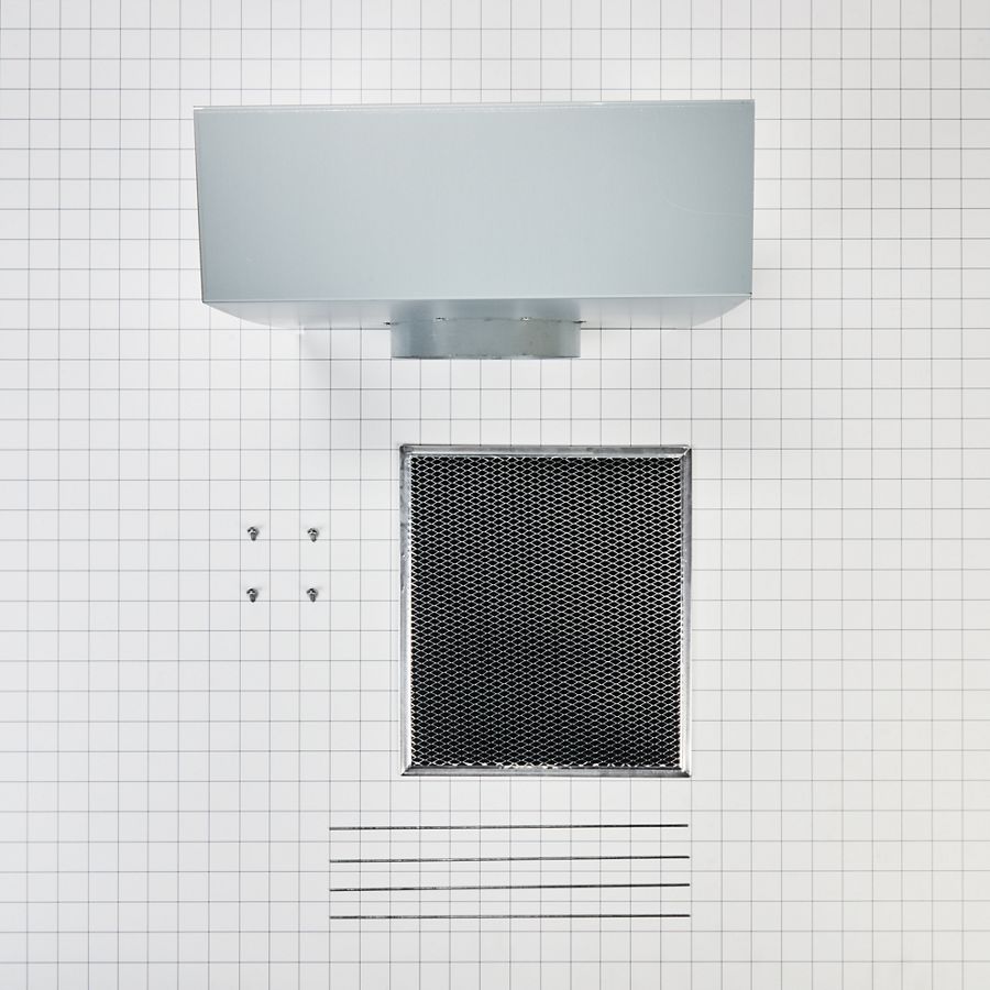 Range Wall Hood Charcoal Filter Recirculation Kit - Silver W11430939