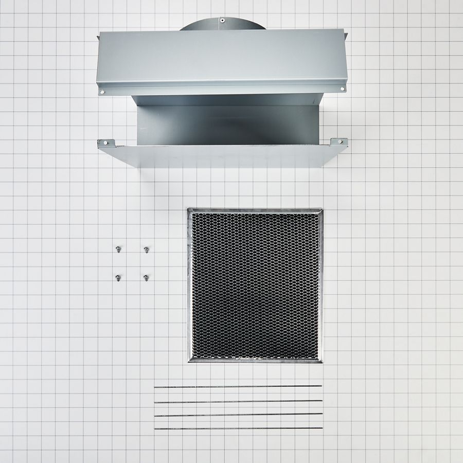 Range Wall Hood Charcoal Filter Recirculation Kit - Silver W11430939