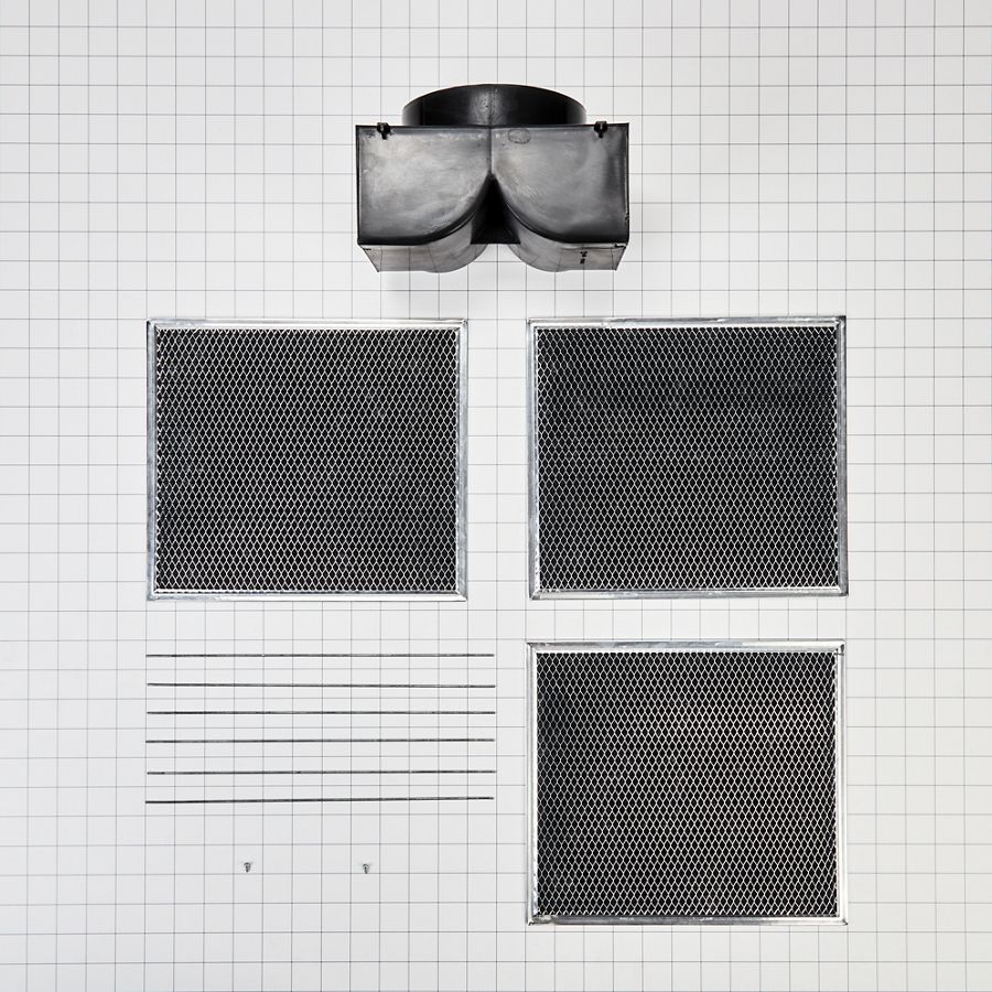 Range Wall Hood Recirculation Kit - Silver (includes Two Charcoal Filters, Four Rod-style Clips, And One Deflector Damper) W11430940