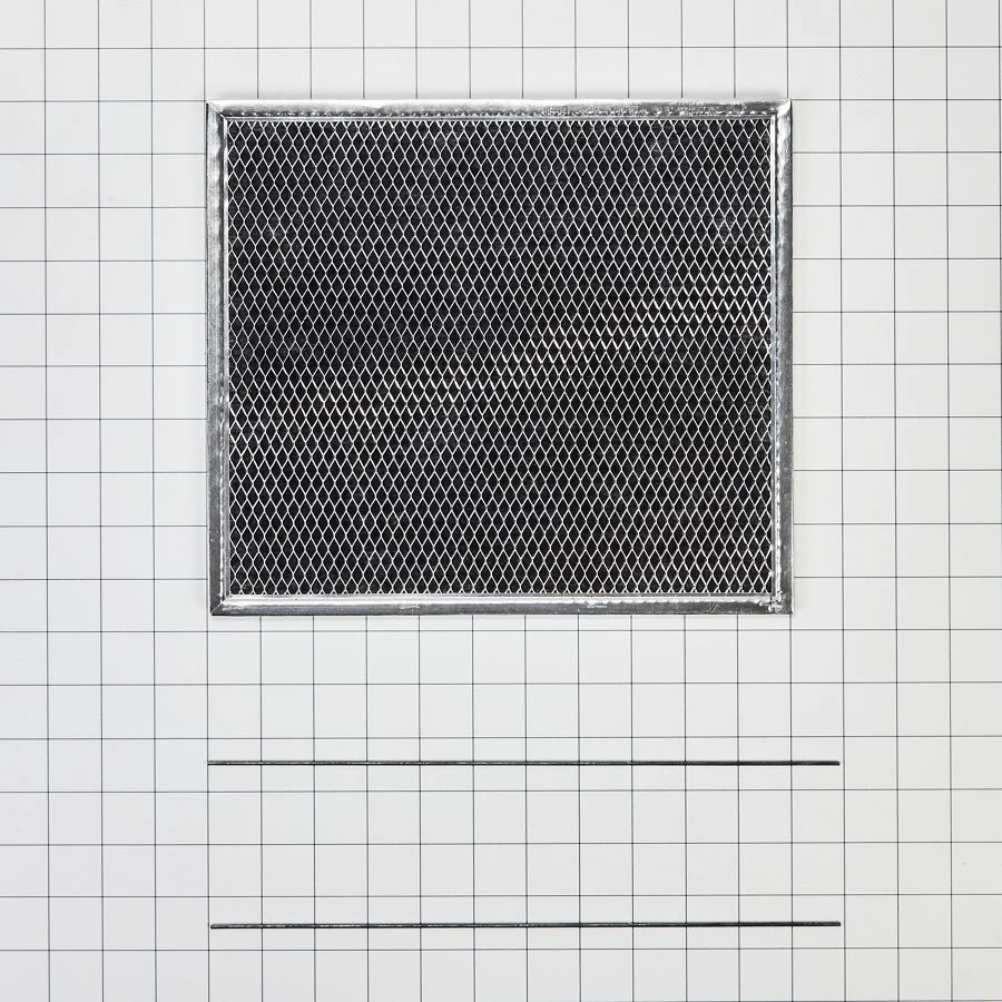 Range Hood Replacement Filter Kit (Includes One 9 5/8-IN X 10 5/16-IN Charcoal Filter and Two Metal Rods) W11446294