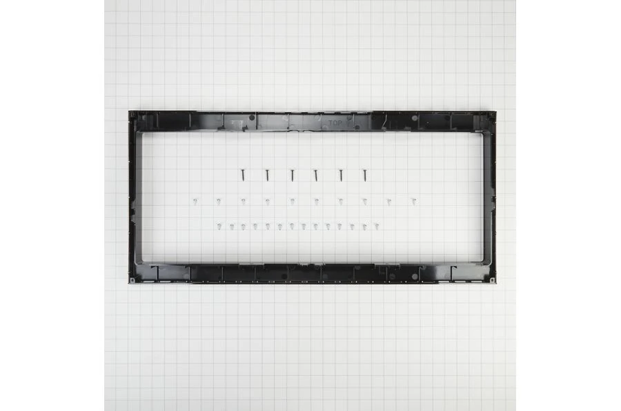 Built-In Low Profile Microwave Slim Trim Kit, Stainless Steel, Size: 31.5"L x 17.5"W x 5"D, fits cut-out height 12" W11451308