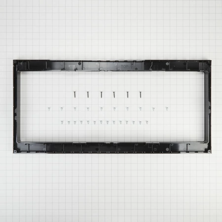 Built-in Low Profile Microwave Slim Trim Kit, Stainless Steel, Size: 31.5"l X 17.5"w X 5"d, Fits Cut-out Height 12" view 4