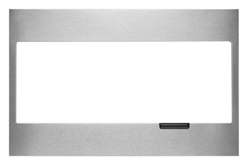 Built-In Low Profile Microwave Standard Trim Kit with Pocket Handle, Stainless Steel W11451313