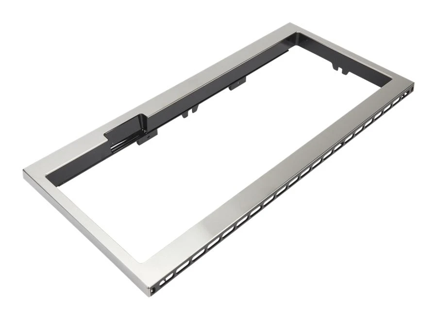 Built-In Low Profile Microwave Slim Trim Kit with Pocket Handle, Stainless Steel, fits cut-out height 12" W11451314