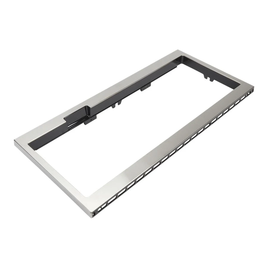 Built-In Low Profile Microwave Slim Trim Kit with Pocket Handle, Stainless Steel, fits cut-out height 12" W11451314