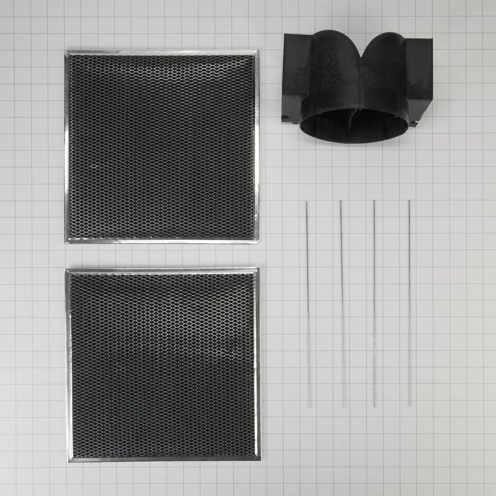 Range Hood Wall Canopy Recirculation Kit for Models WVW73UC0LS and WVW53UC0LS view 2