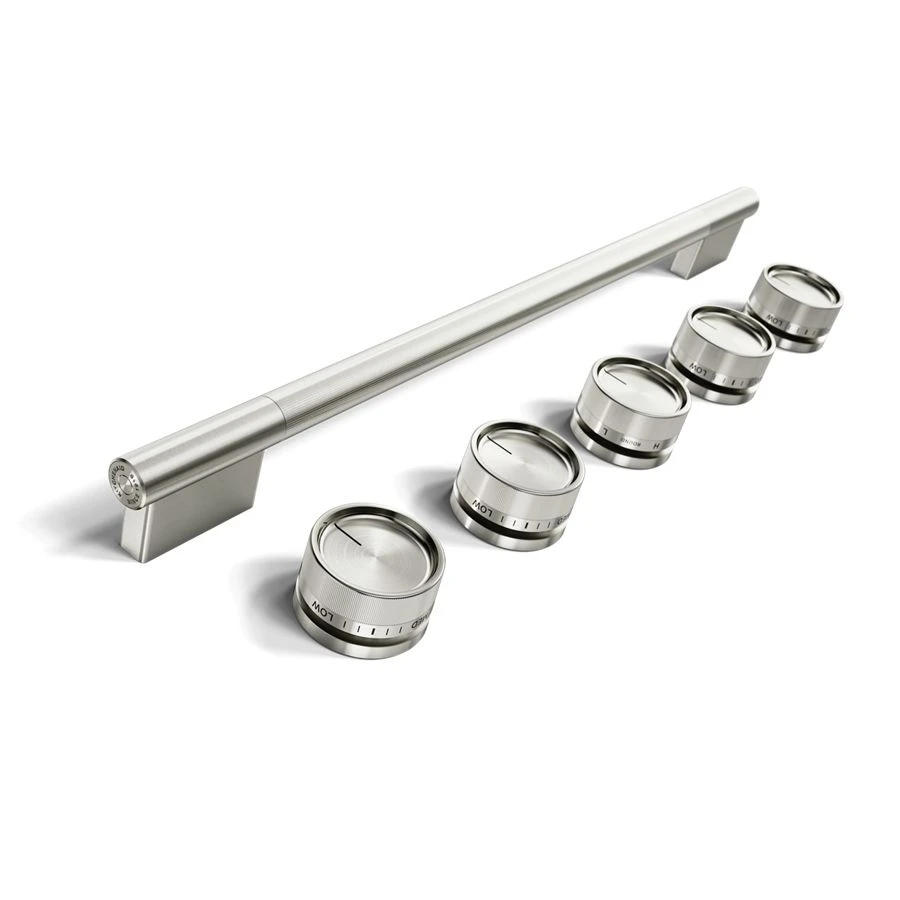 Stainless Steel Handle and Knob Hardware Accessory Kit for Slide-In ConvectionRange W11773966