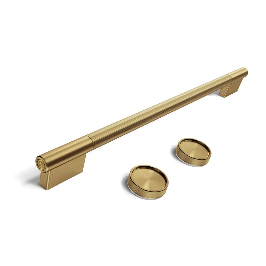Brass Handle and Knob Hardware Accessory Kit for Single Wall Oven W11774414