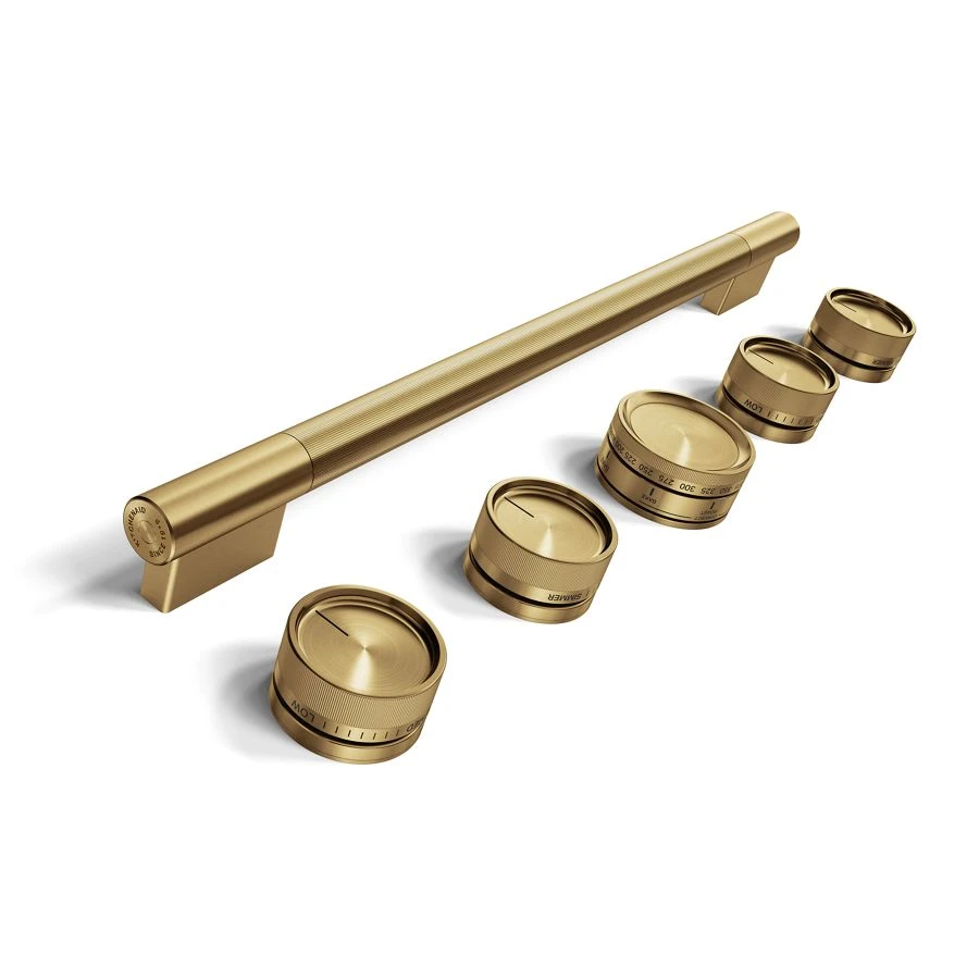 Brass Handle and Knob Hardware Accessory Kit for 30" Commercial-Style Dual Fuel Range W11774726