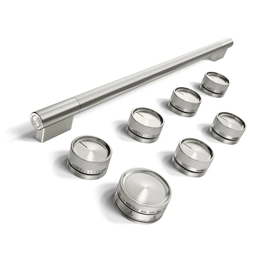 Stainless Steel Handle and Knob Hardware Accessory Kit for 36" Commercial-Style Dual Fuel Range W11774728