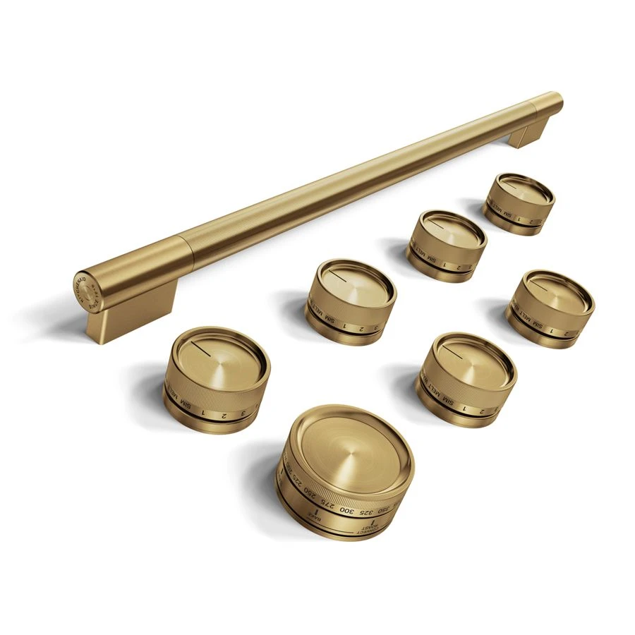 Brass Handle and Knob Hardware Accessory Kit for 36" Commercial-Style Induction Range W11774742
