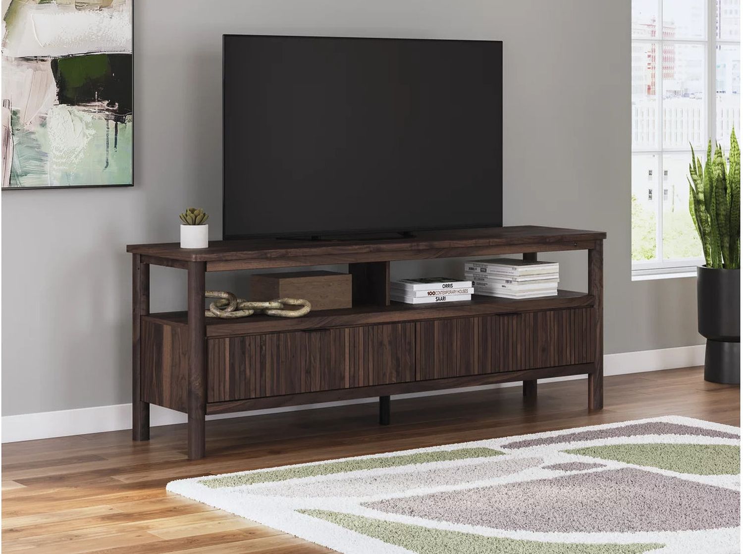 Cadmori 72 Inch TV Stand In Brown W261468