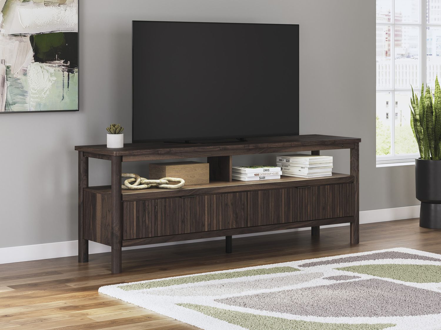 Cadmori 72 Inch TV Stand In Brown W261468