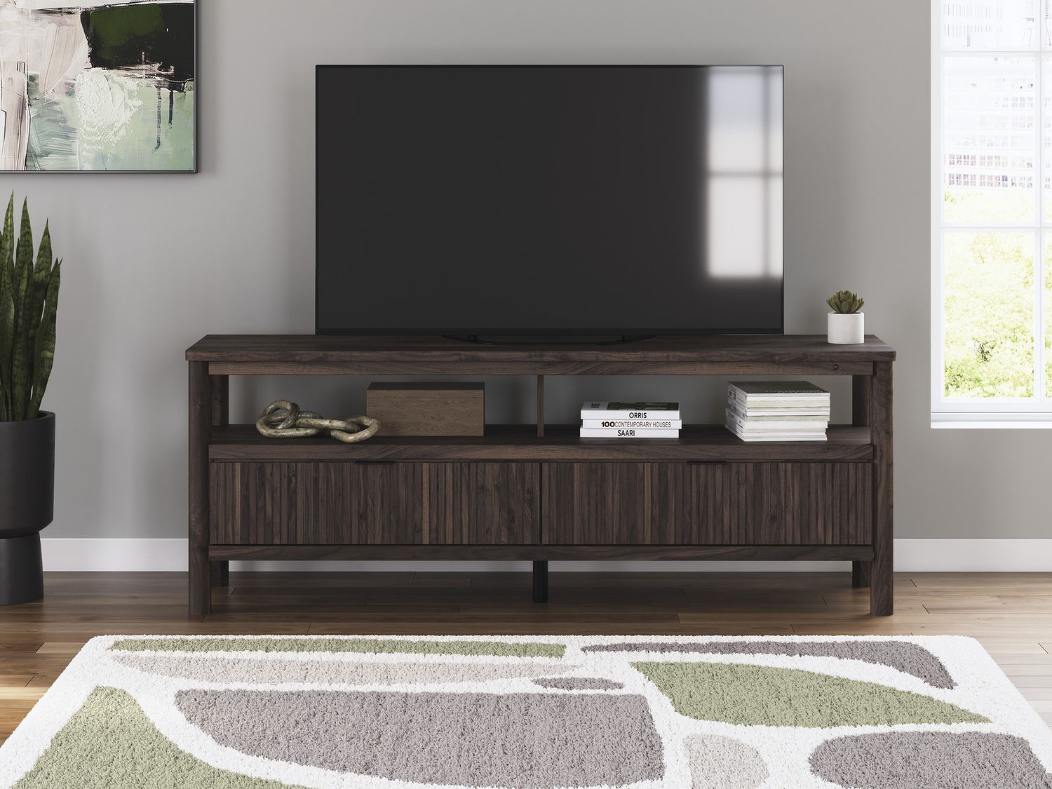Cadmori 72 Inch TV Stand In Brown W261468