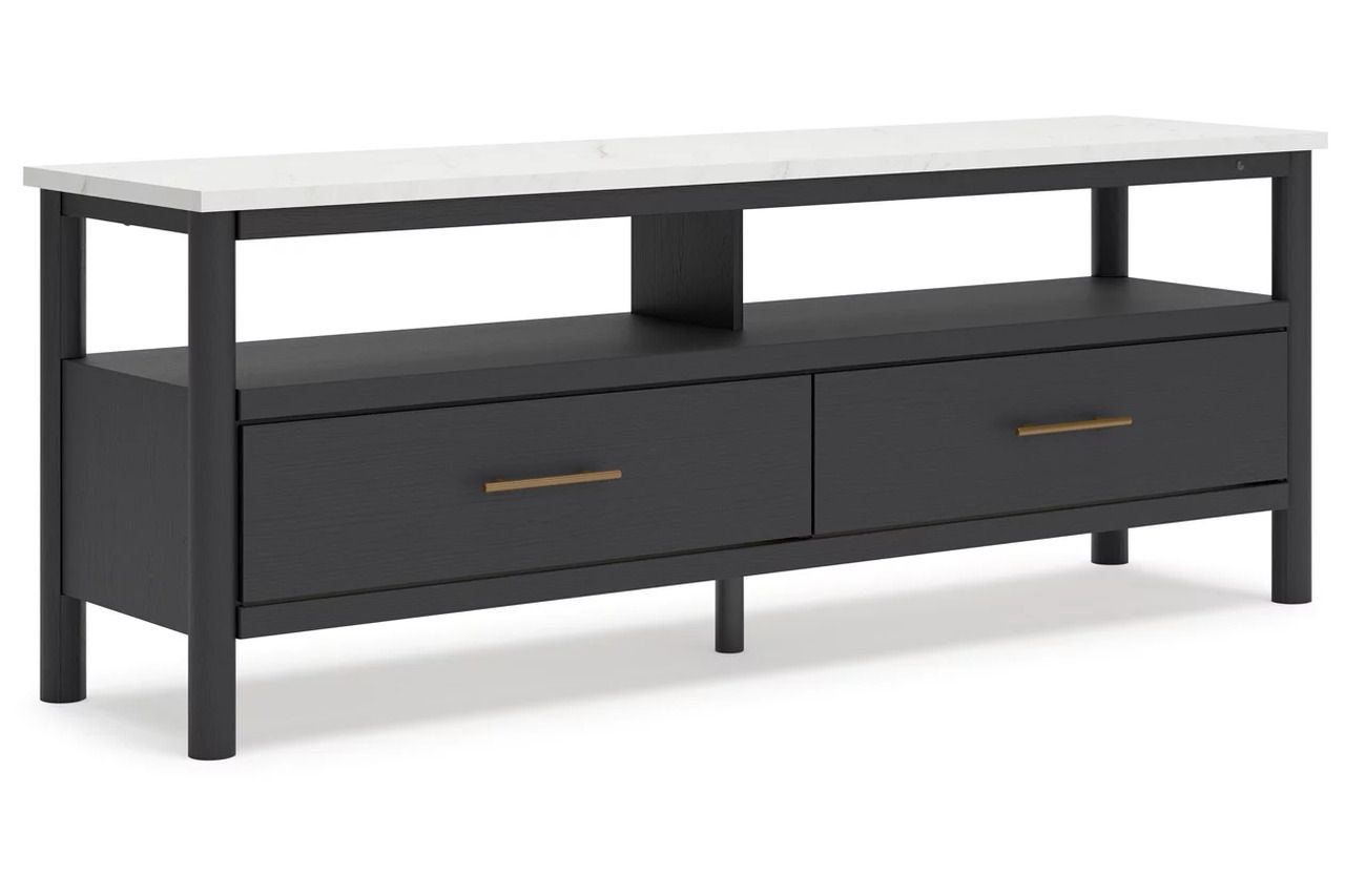 Cadmori 72 Inch TV Stand In Black/White W261668