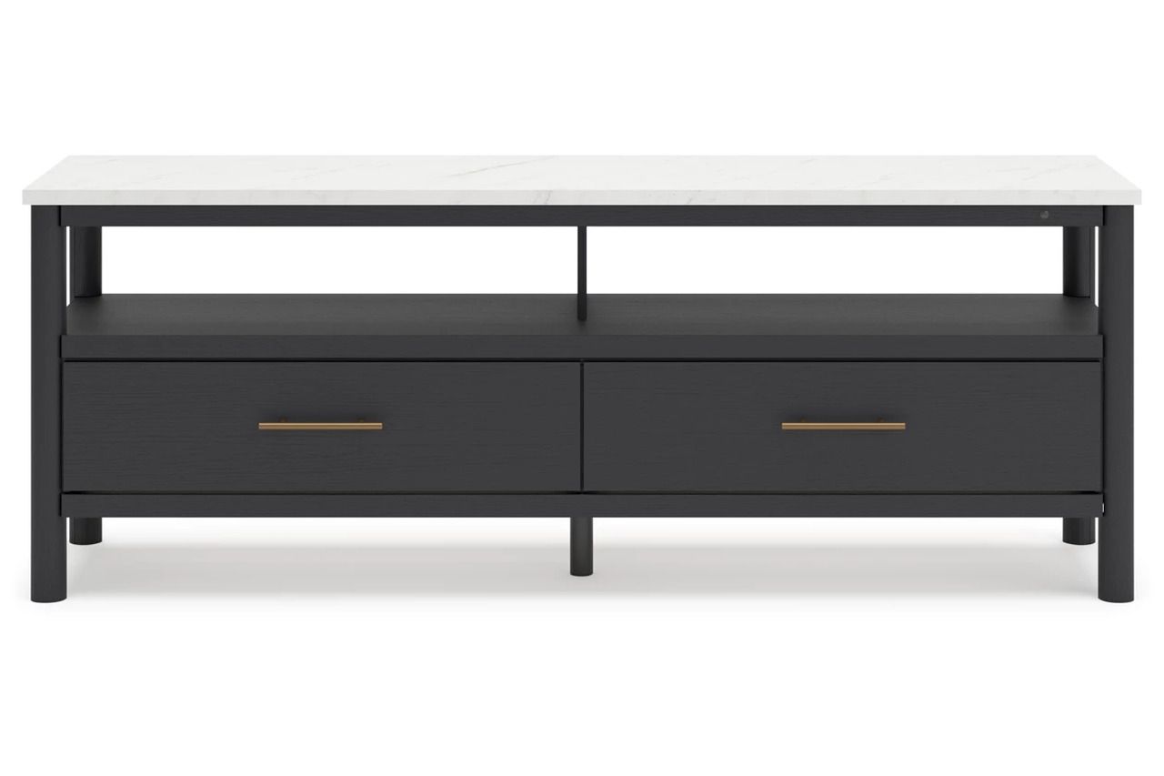 Cadmori 72 Inch TV Stand In Black/White W261668