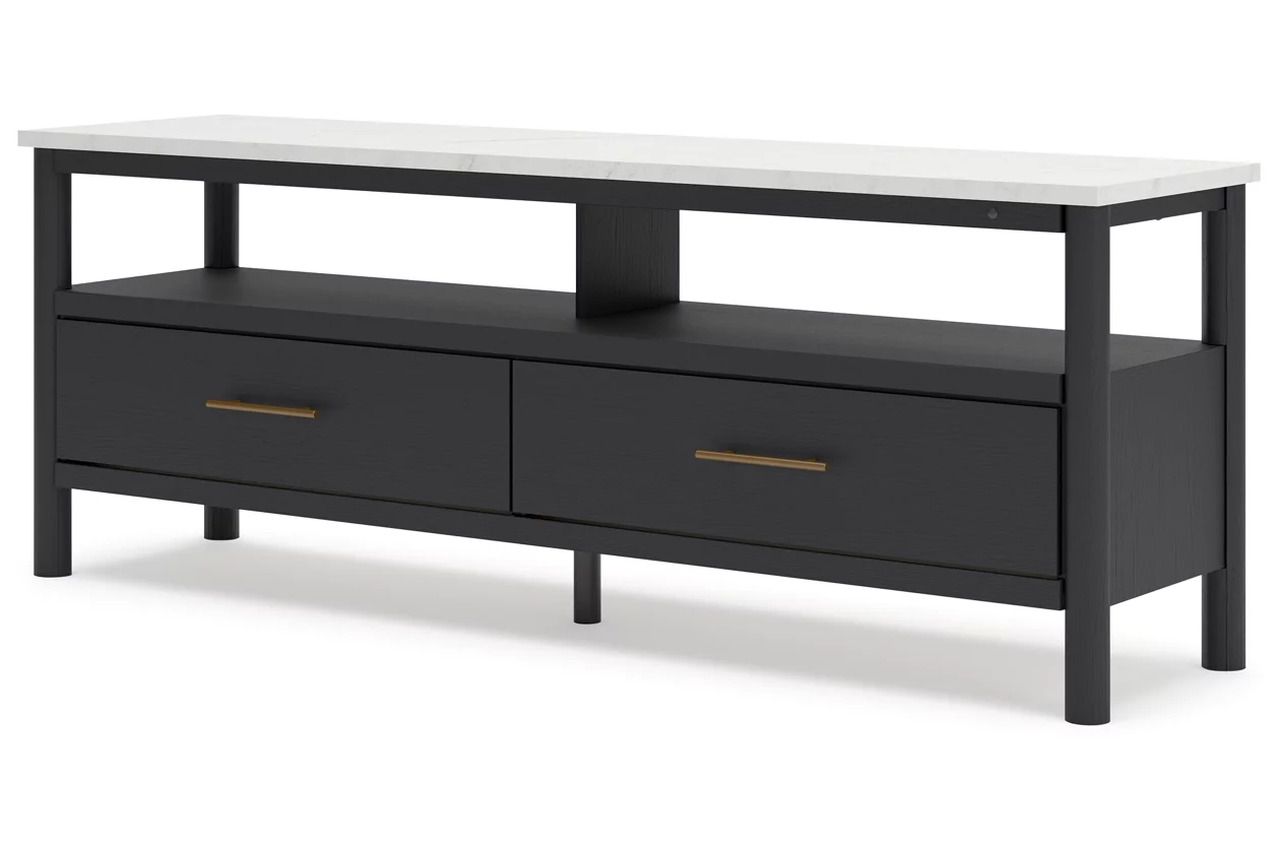 Cadmori 72 Inch TV Stand In Black/White W261668