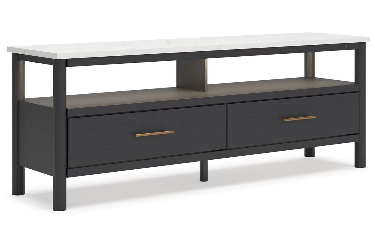 Cadmori 72 Inch TV Stand In Black/White W261668