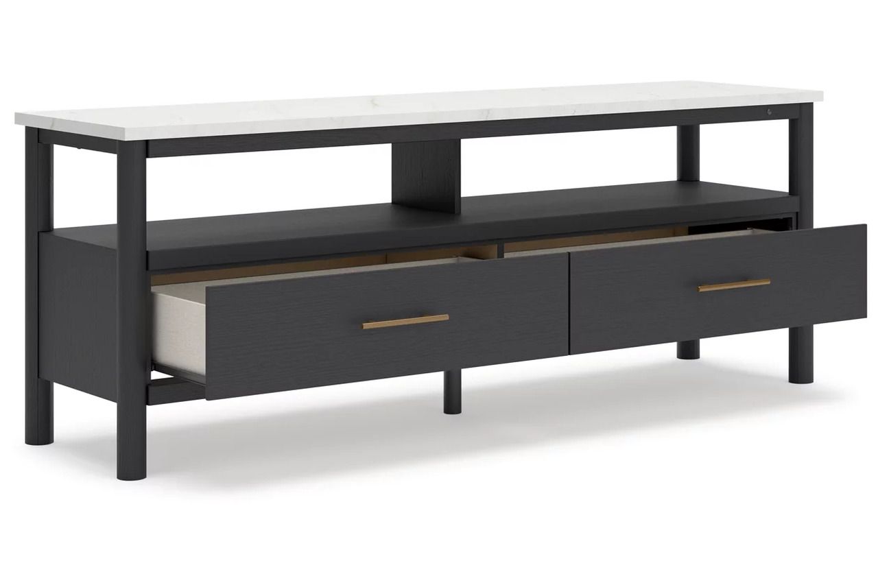 Cadmori 72 Inch TV Stand In Black/White W261668