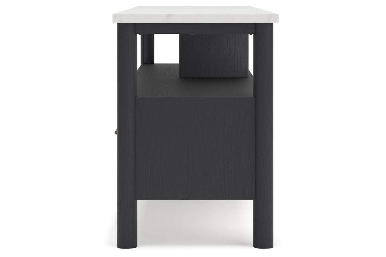 Cadmori 72 Inch TV Stand In Black/White W261668