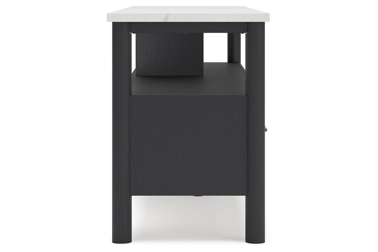 Cadmori 72 Inch TV Stand In Black/White W261668