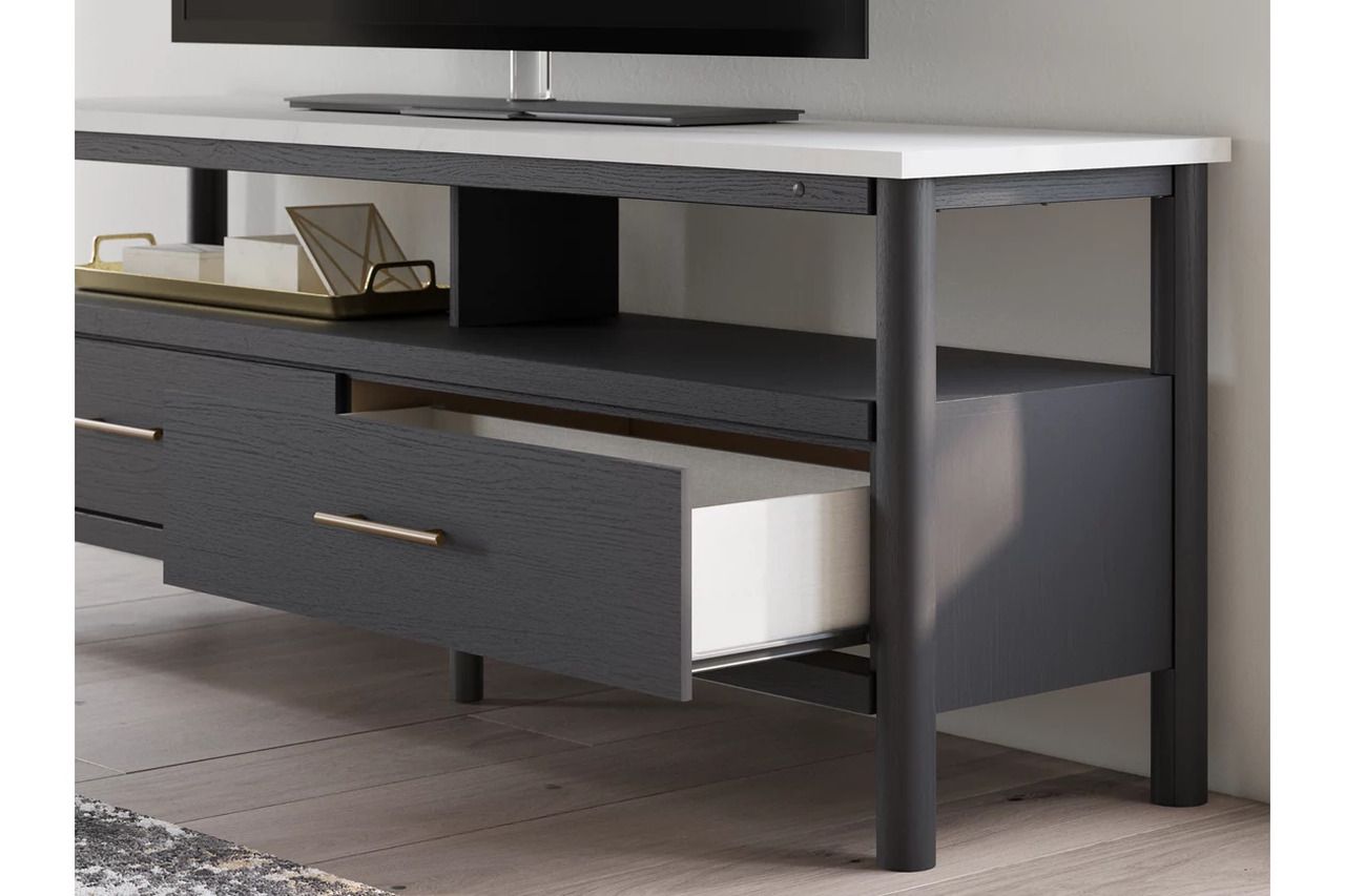 Cadmori 72 Inch TV Stand In Black/White W261668
