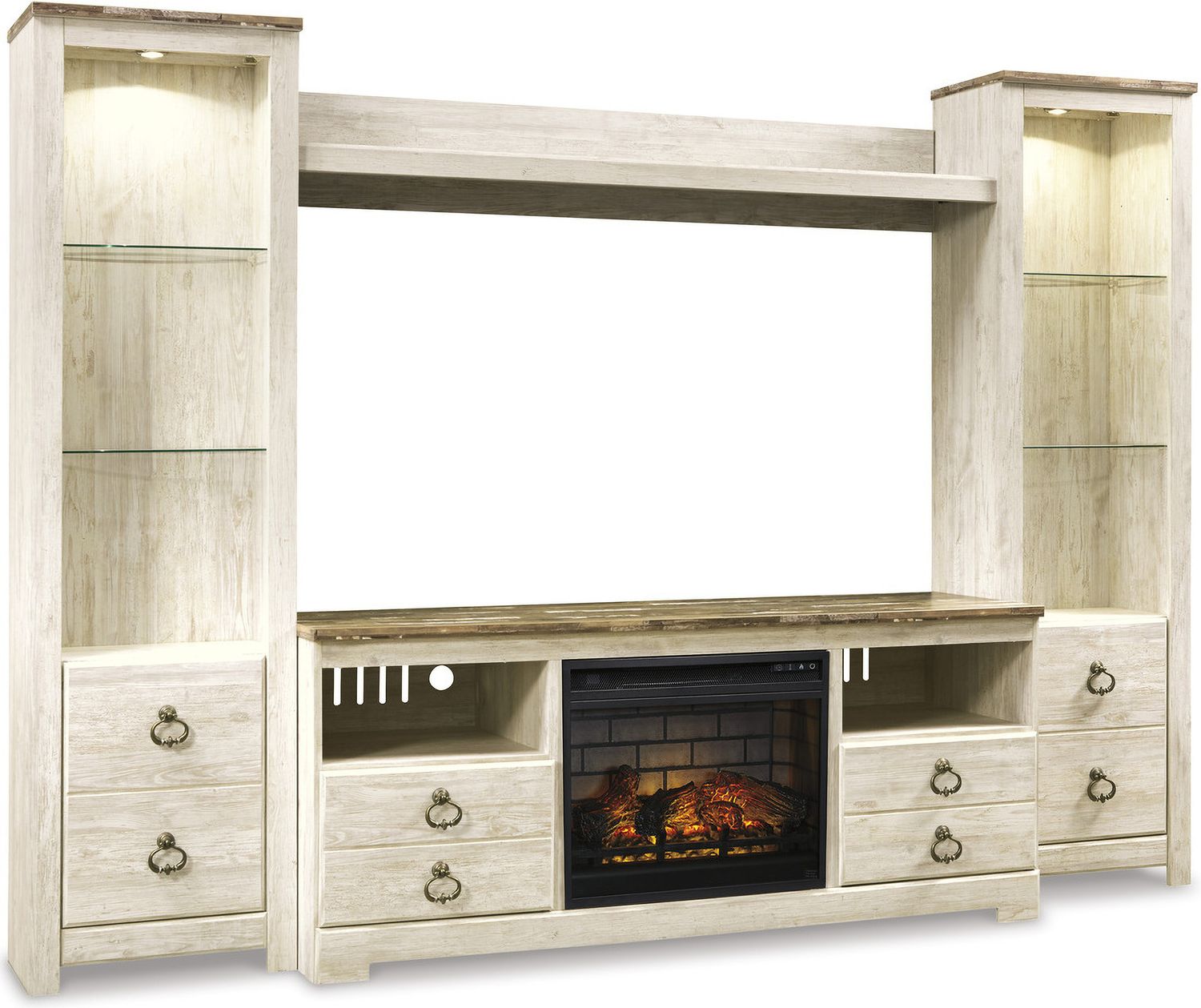 Willowton Whitewash Large TV Stand W26768