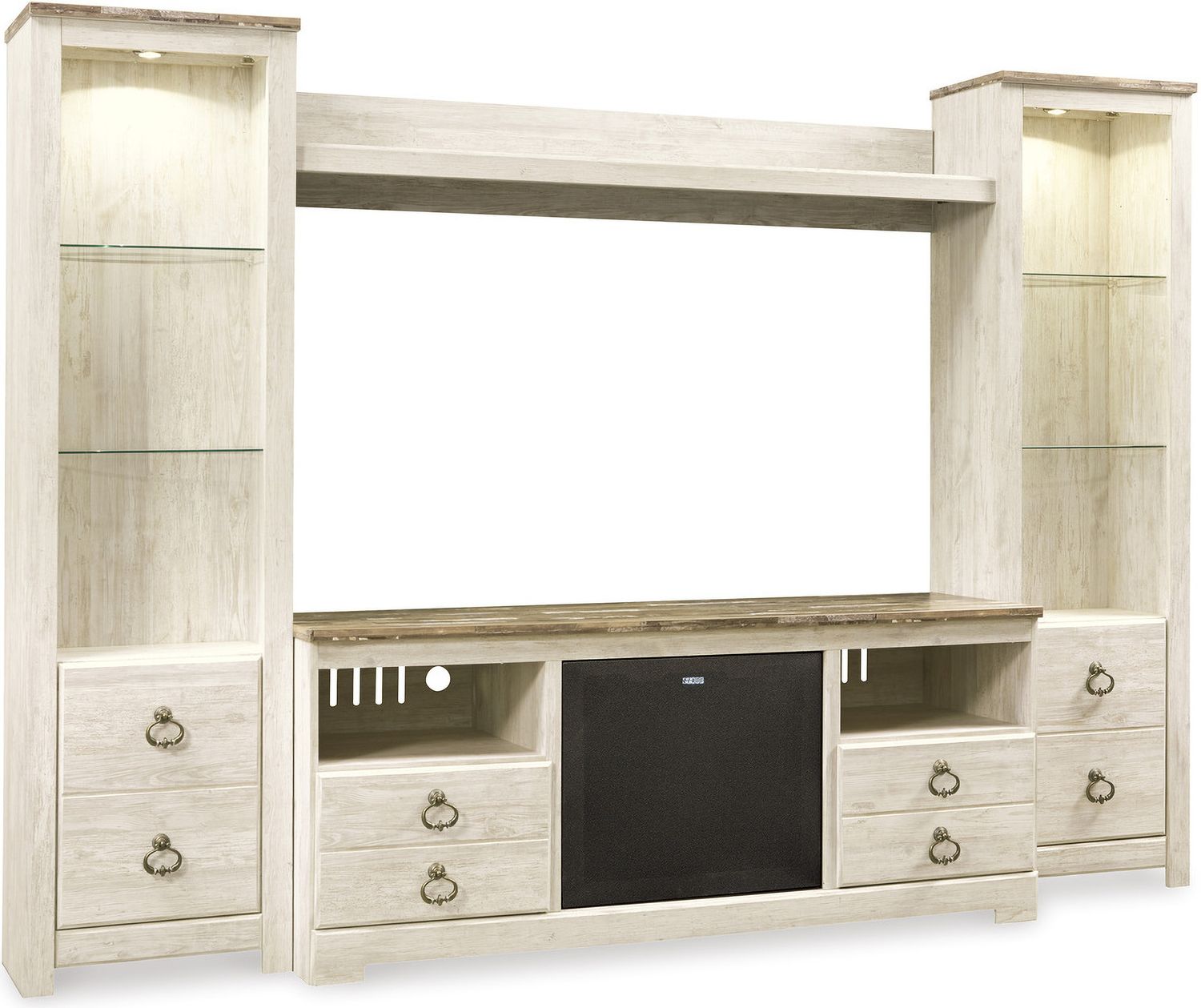 Willowton Whitewash Large TV Stand W26768