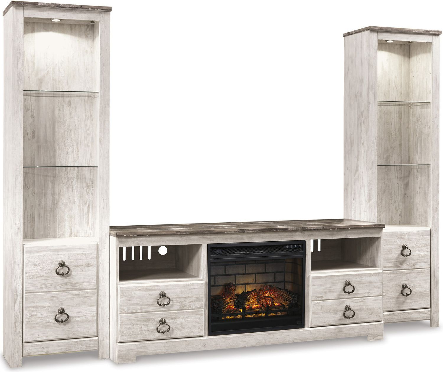 Willowton Whitewash Large TV Stand W26768