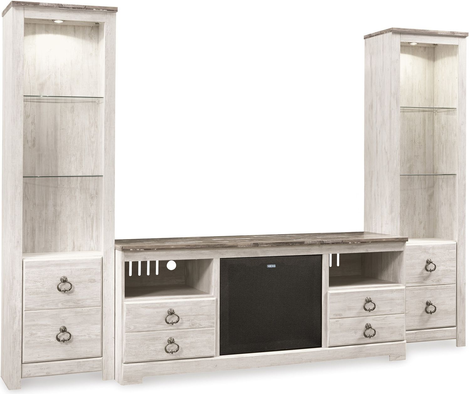 Willowton Whitewash Large TV Stand W26768