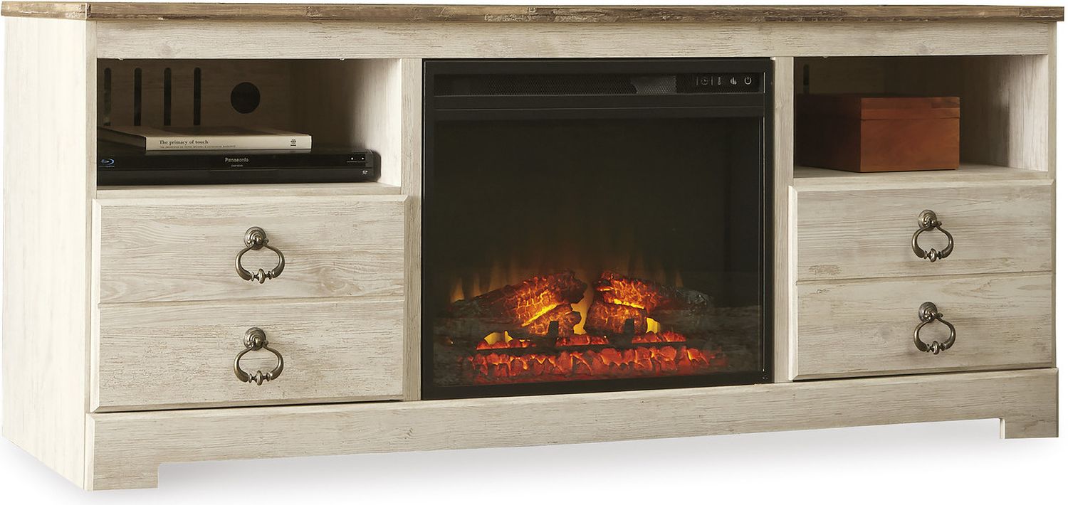 Willowton Whitewash Large TV Stand W26768