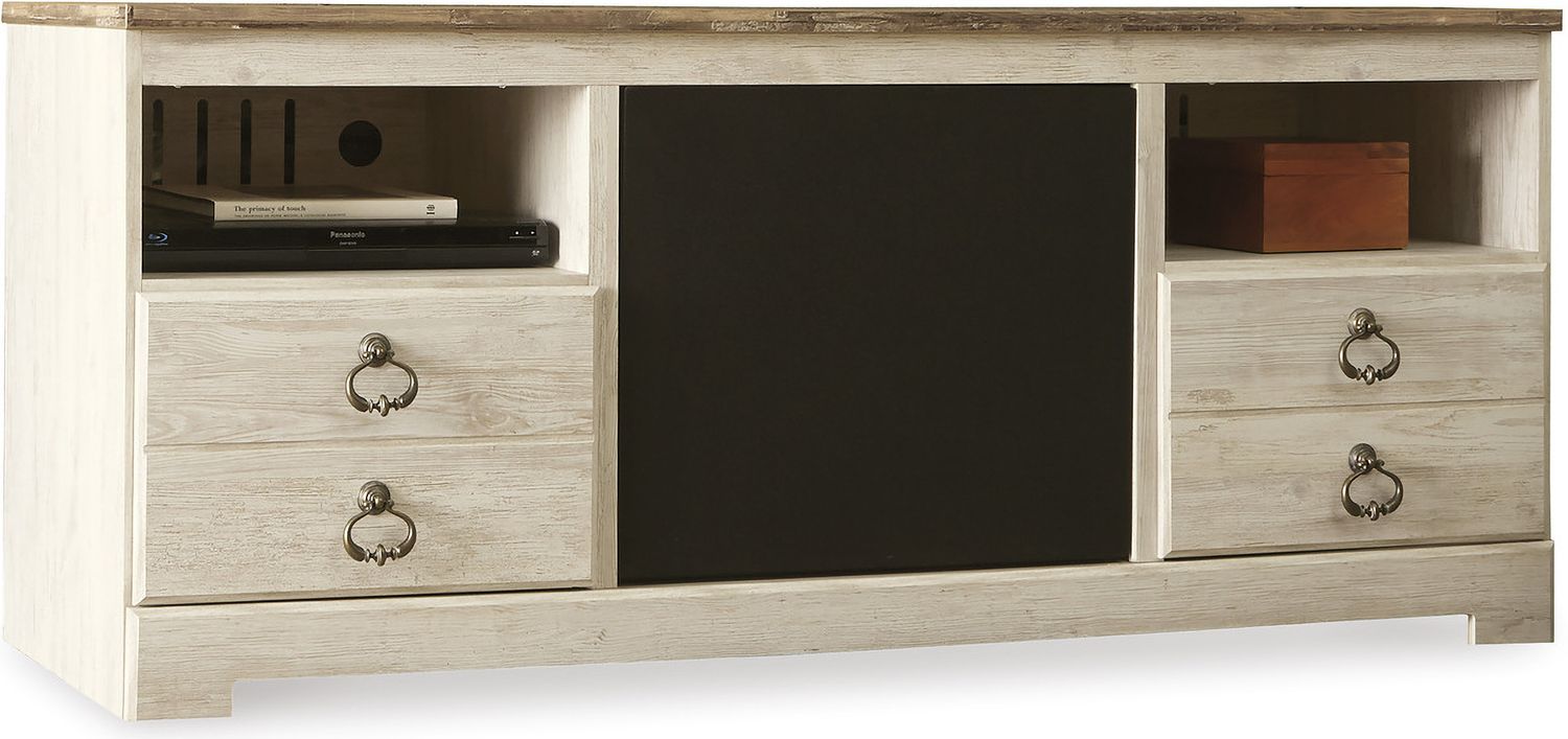 Willowton Whitewash Large TV Stand W26768