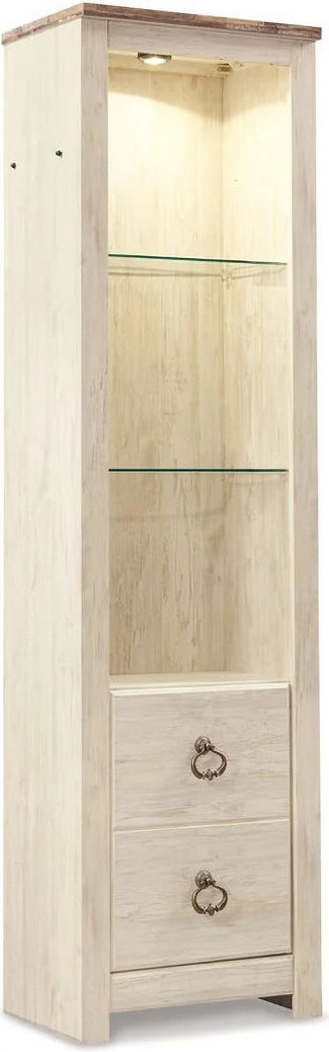 Willowton 3-Piece Entertainment Center In White Wash W267W16