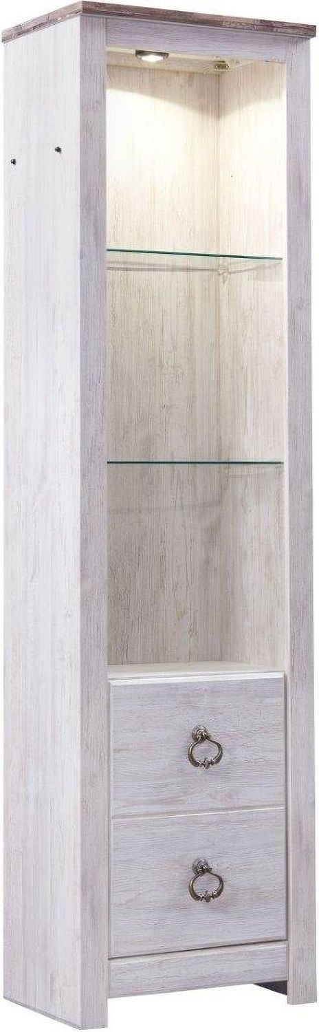 Willowton Whitewash Entertainment Wall W267W3