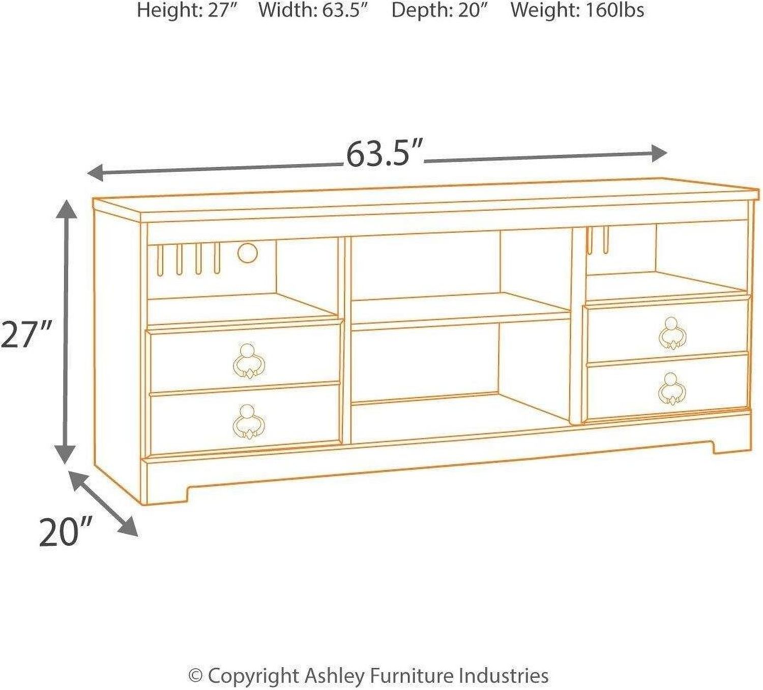 Willowton 4-Piece Entertainment Center with Electric Fireplace In White Wash W267W9