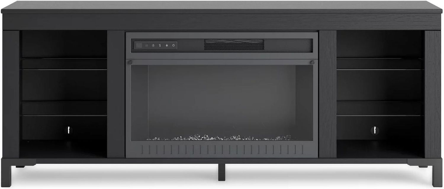 Cayberry 60 Inch TV Stand with Electric Fireplace In Black W2721168