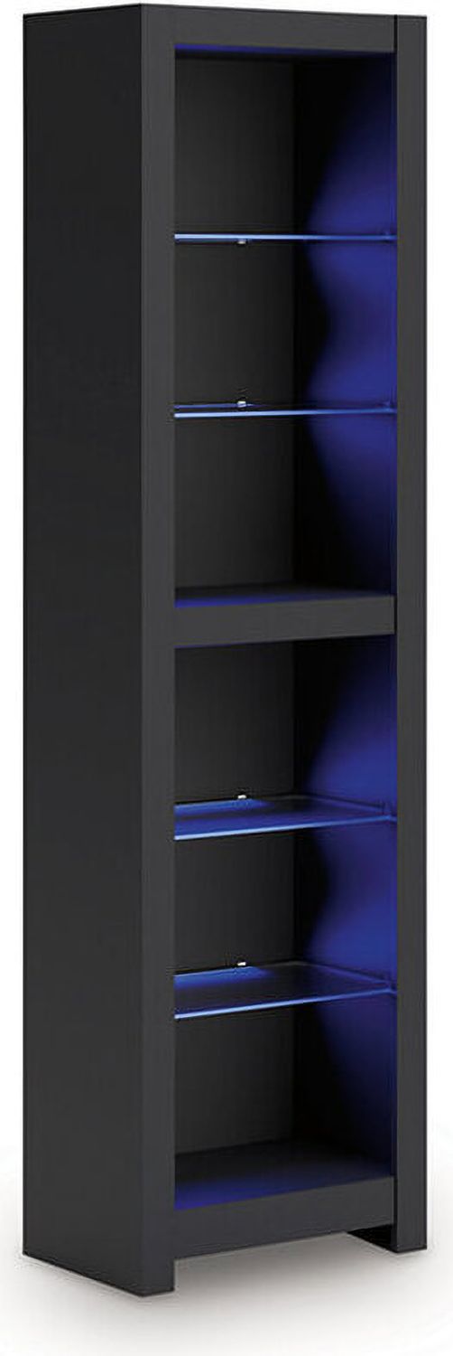 Cayberry 3-Piece Entertainment Center with Electric Fireplace In Black W2721W2