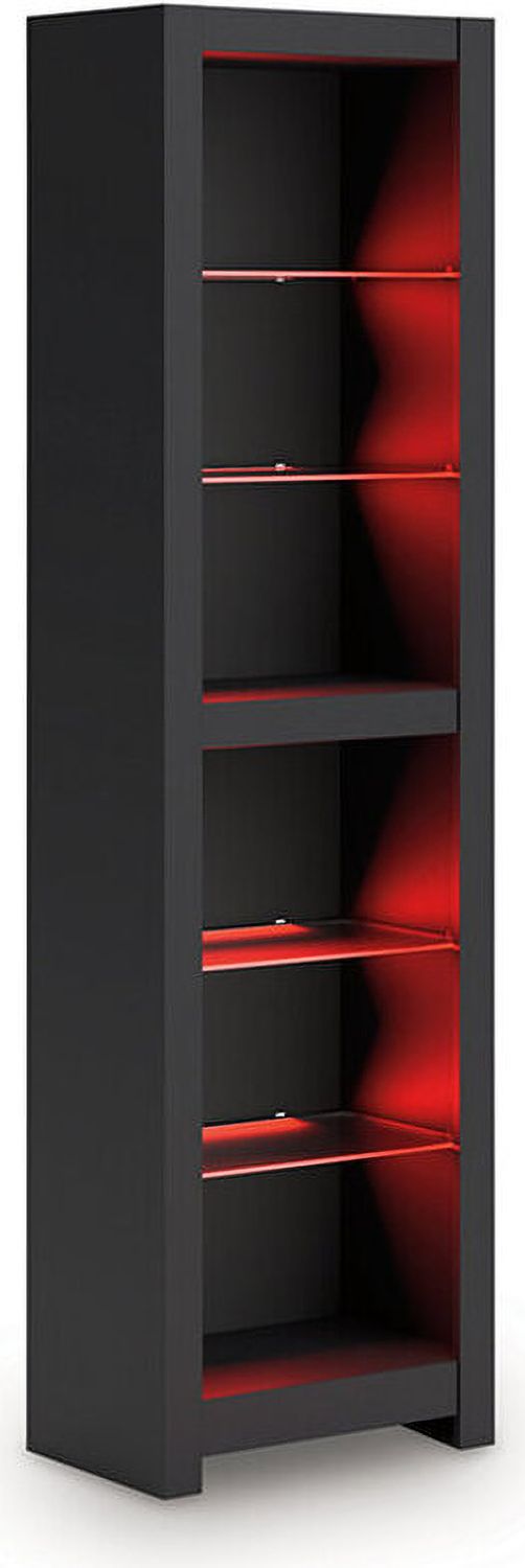Cayberry 3-Piece Entertainment Center with Electric Fireplace In Black W2721W2