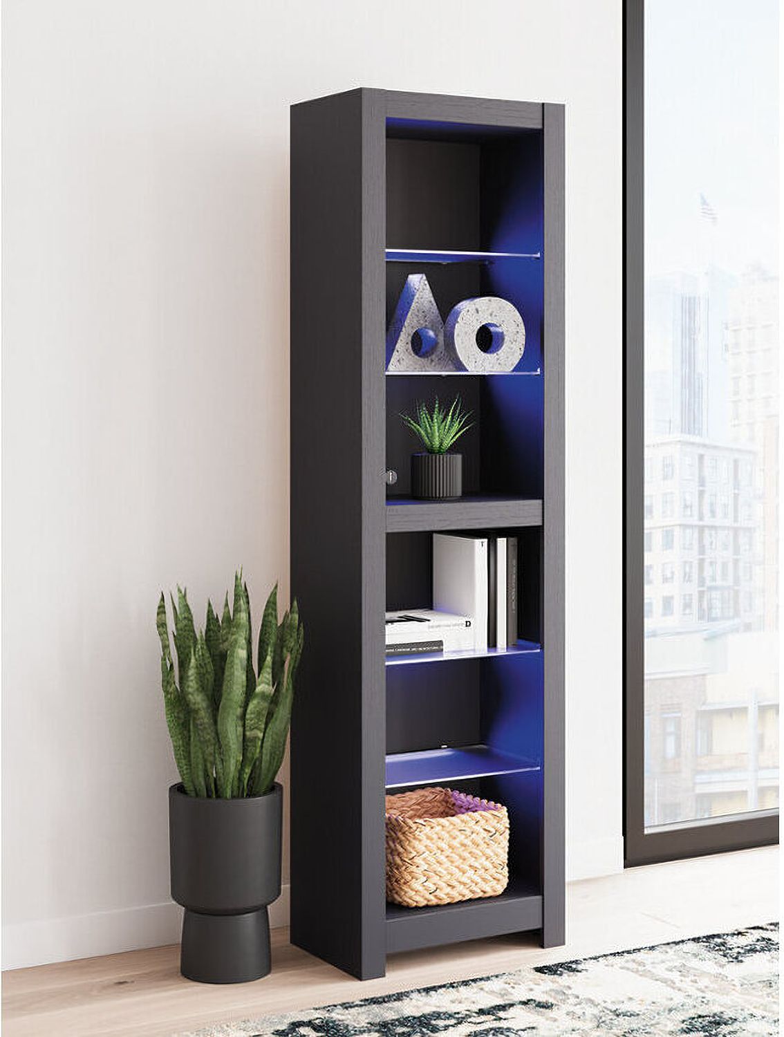 Cayberry 3-Piece Entertainment Center with Electric Fireplace In Black W2721W2