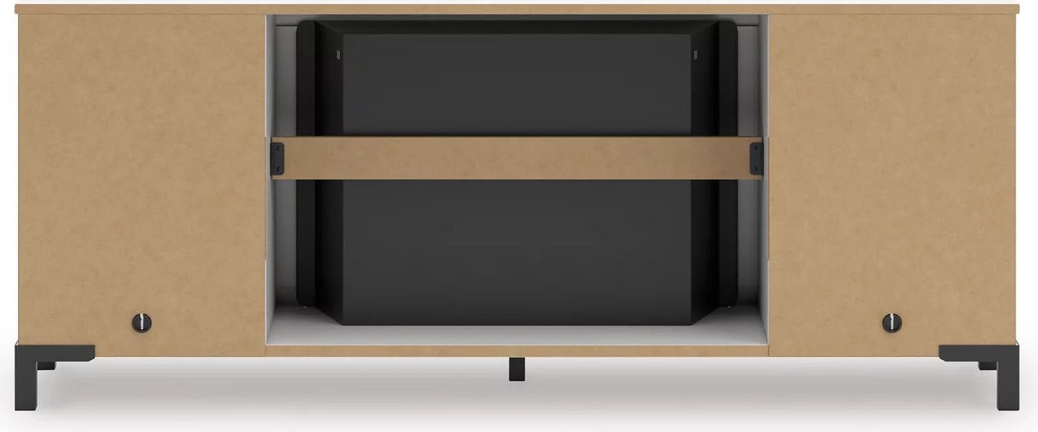 Brollevi 60 Inch TV Stand with Electric Fireplace In White W2722168